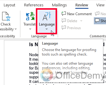 How to Change Language in Microsoft Word 3