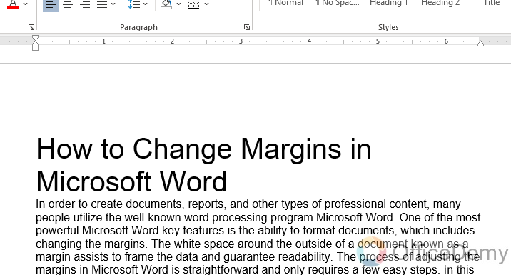 How to Change Margins in Microsoft Word 1