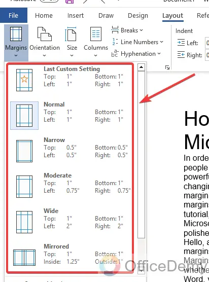 How to Change Margins in Microsoft Word 4