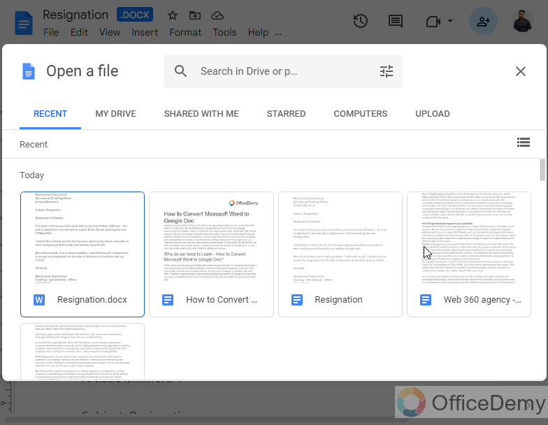 How to Convert Microsoft Word to Google Doc 11