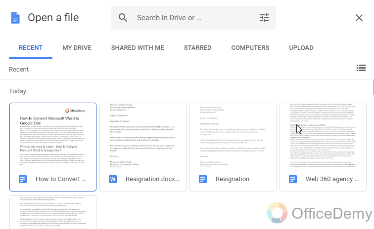 How to Convert Microsoft Word to Google Doc 16