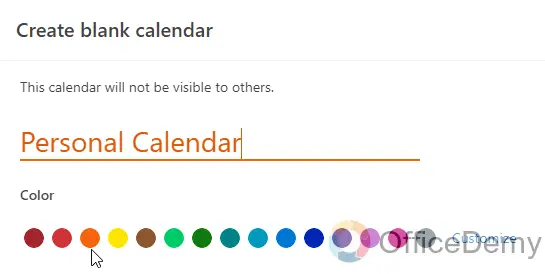 How to Create a New Calendar in Outlook 14