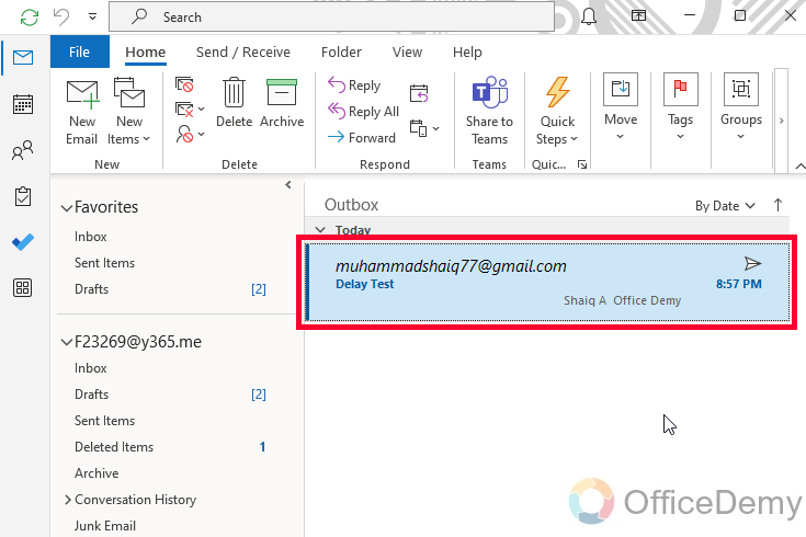 How to Delay Email in Outlook 11