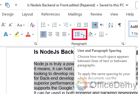 How to Double Space in Microsoft Word 4