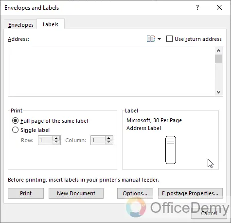 How to Make Labels on Microsoft Word 4