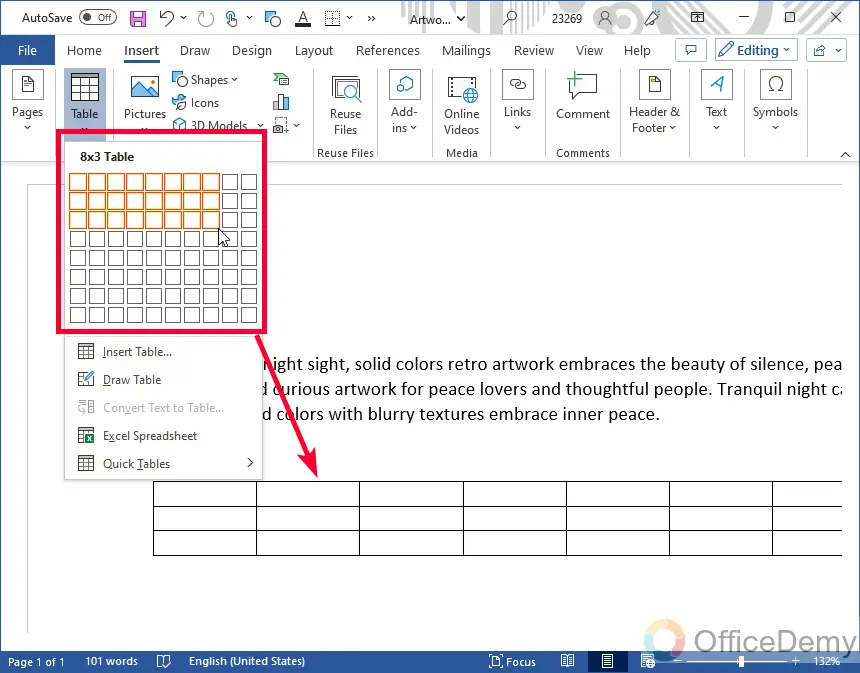 How to Make a Table in Microsoft Word 4