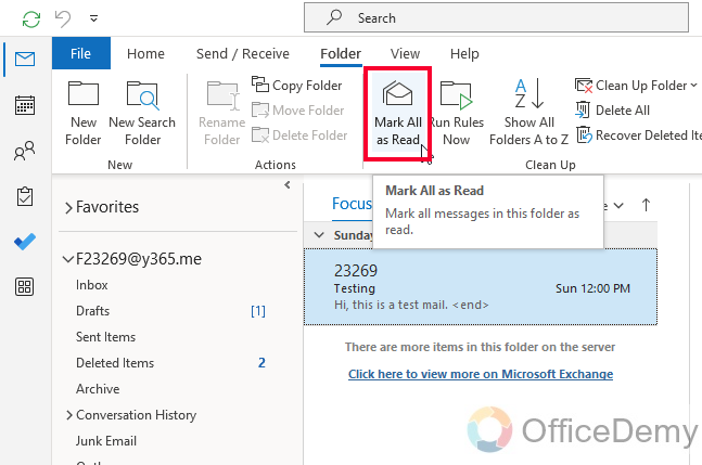 How to Mark All Emails as Read Outlook 8