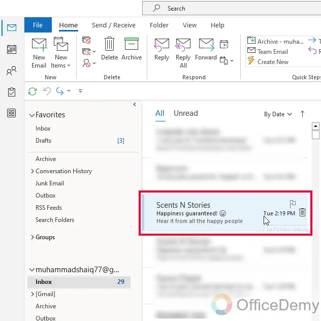 How to Pin an Email in Outlook 1