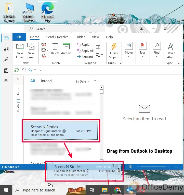 How to Pin an Email in Outlook 3