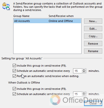 How to Refresh in Outlook 13