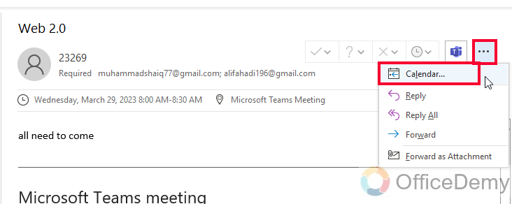 How to See Who Accepted a Meeting in Outlook 2