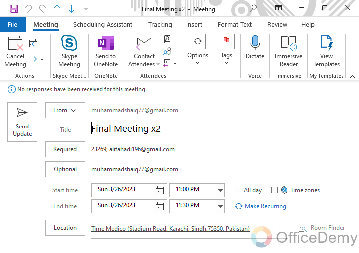 How to See Who Accepted a Meeting in Outlook 5