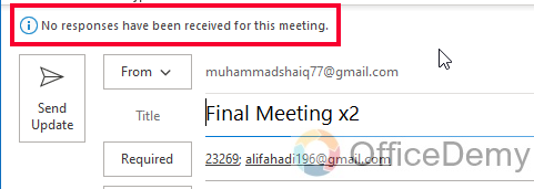 How to See Who Accepted a Meeting in Outlook 6