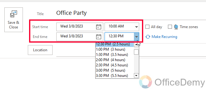 How to Send Meeting Invite in Outlook 5