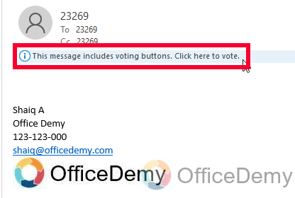 How to Use Voting Buttons in Outlook 13