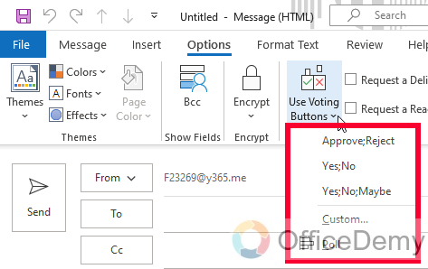 How to Use Voting Buttons in Outlook 4