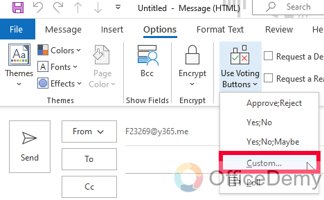 How to Use Voting Buttons in Outlook 5