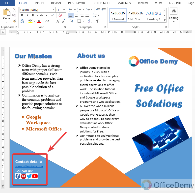 How to make a brochure on Microsoft word 16
