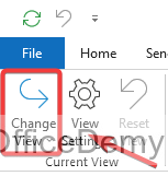 how to change Outlook view to normal 6