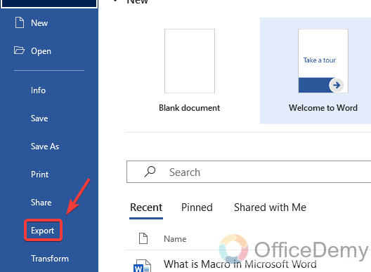 how to save Microsoft word as pdf 3