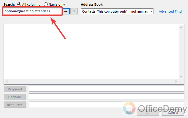 how to use scheduling assistant in outlook 7