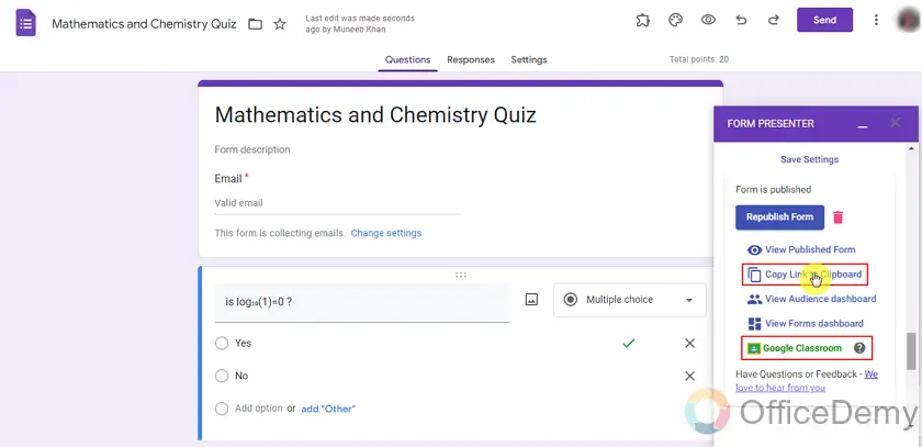 Can you put a time limit on Google Forms quiz 22