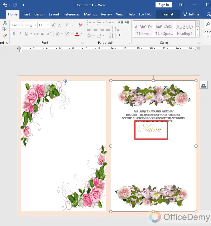 How To Make a Card on Microsoft Word 14