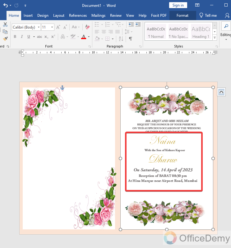 How To Make a Card on Microsoft Word 15