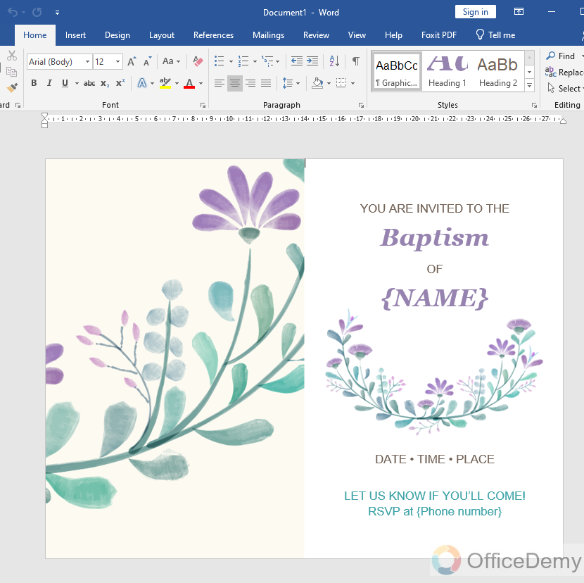 How To Make a Card on Microsoft Word 26