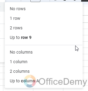 How to Pin a Row in Google Sheets 3