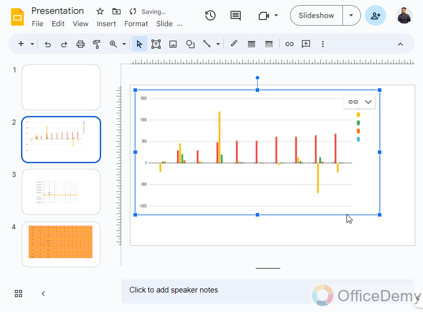 How to Put a Spreadsheet in Google Slides 16