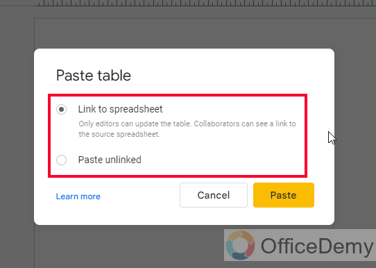 How to Put a Spreadsheet in Google Slides 6