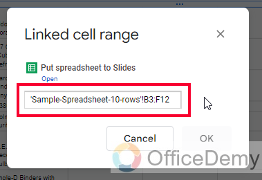 How to Put a Spreadsheet in Google Slides 11