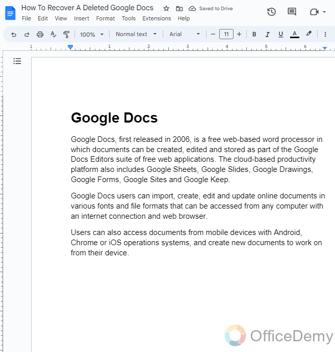 How to Recover a Deleted Google Doc 12