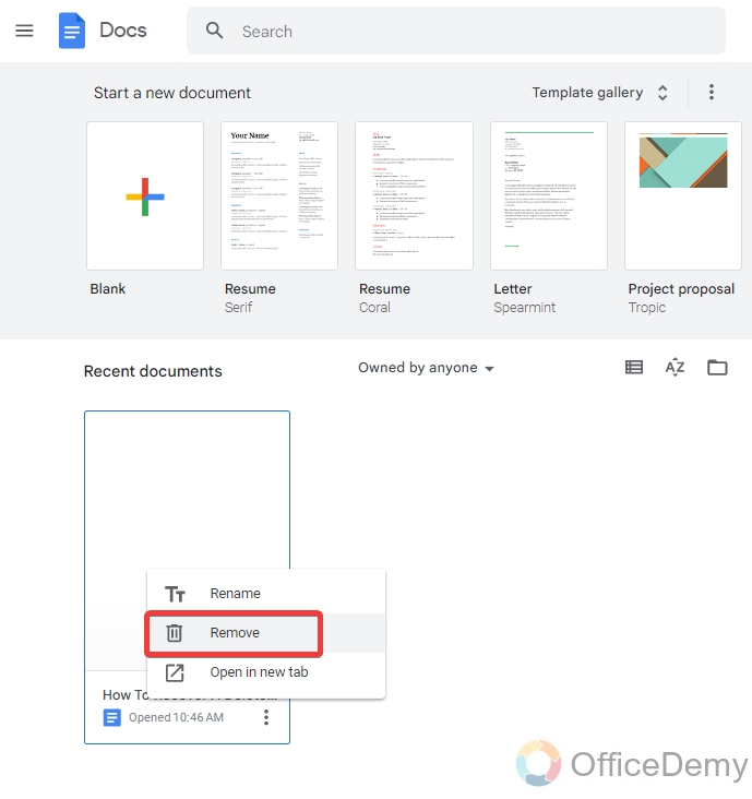 How to Recover a Deleted Google Doc 3