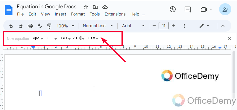 How to Write Math Equations in Google Docs 3