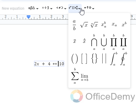 How to Write Math Equations in Google Docs 9