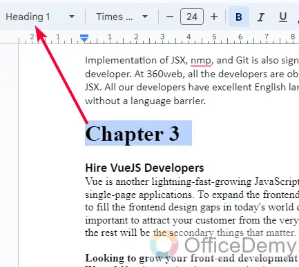How to add Chapters in Google Docs 16