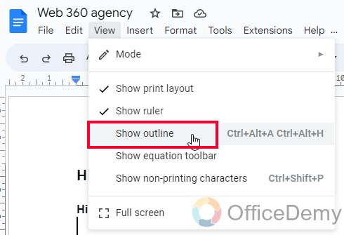How to add Chapters in Google Docs 3