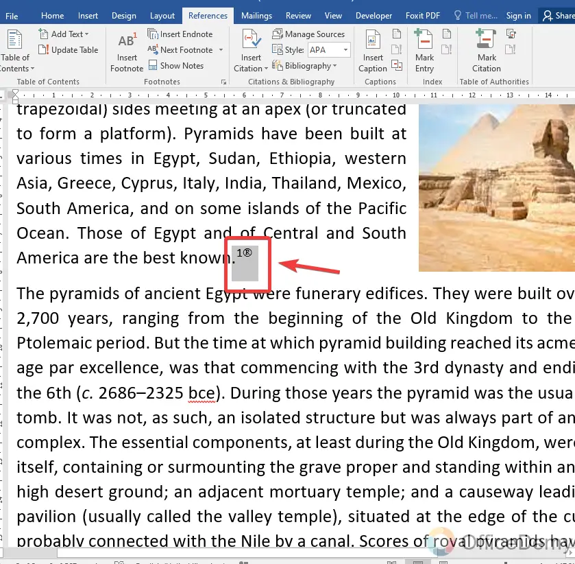 How to add a footnote in Microsoft Word 19