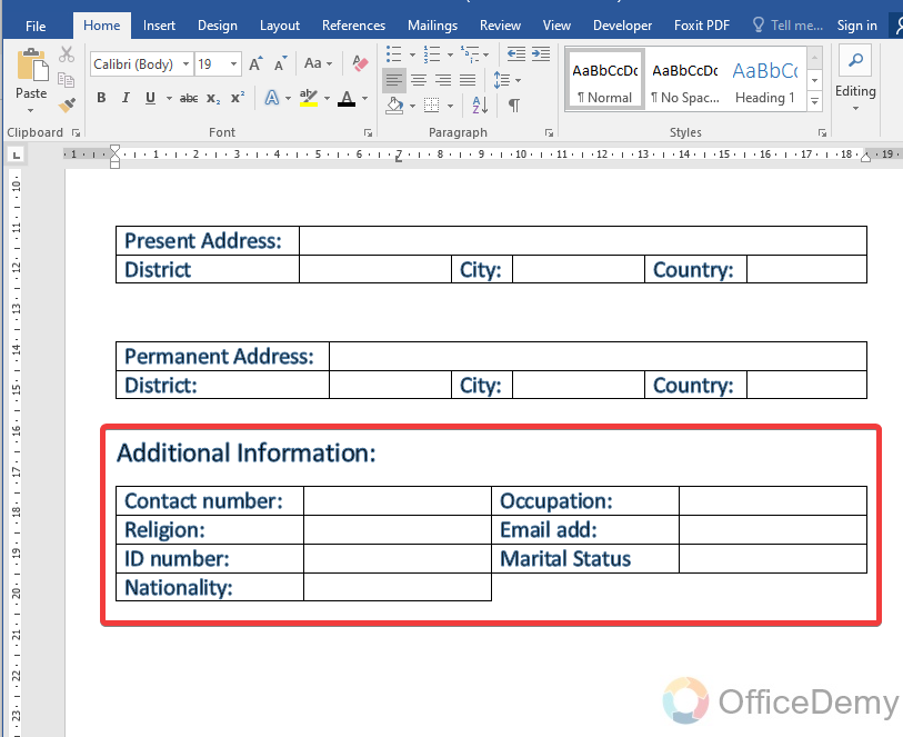 How to create a form in Microsoft Word 11