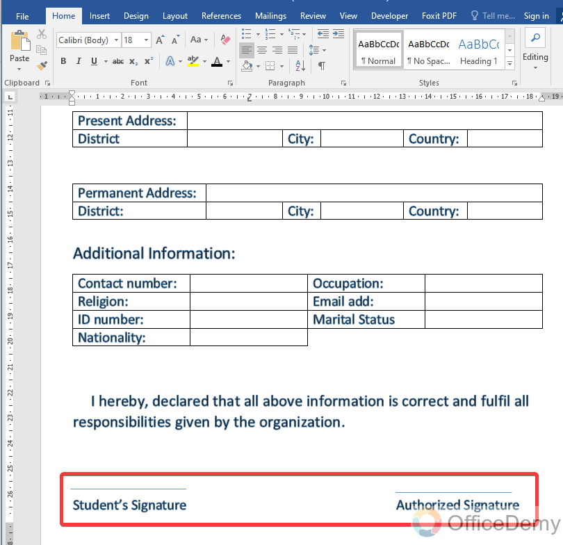 How to create a form in Microsoft Word 13
