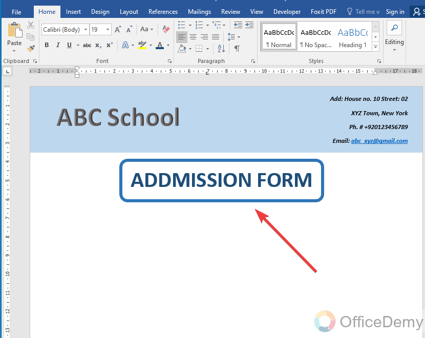 How to create a form in Microsoft Word 8