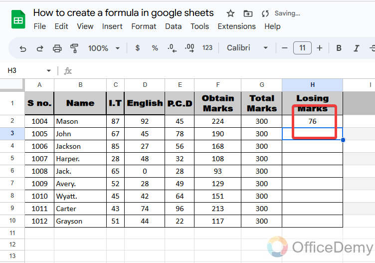How to create a formula in google sheets 9