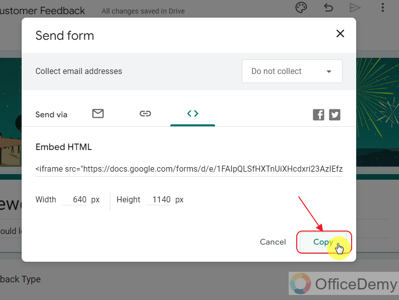 How to embed a google form into a website 8