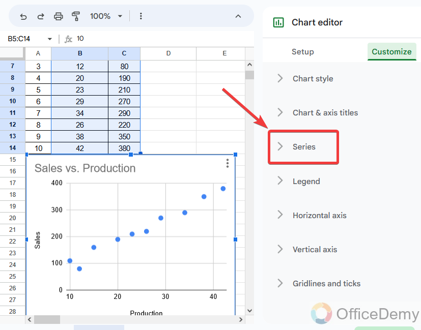 How to find regression equation in Google Sheets 8
