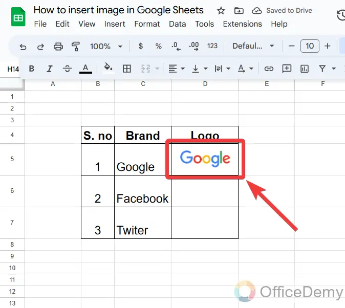 How to insert image in Google Sheets 16