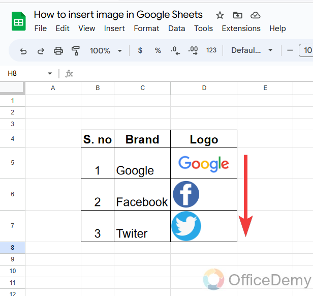 How to insert image in Google Sheets 17