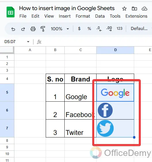 How to insert image in Google Sheets 18