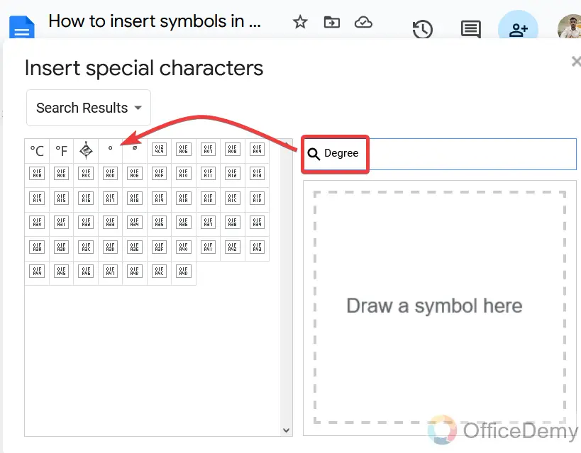 How to insert symbols in google sheets 14